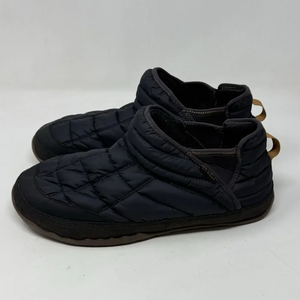 LL Bean Mountain Classic Quilted Ankle Boots II Mens 12 M Black Mesh Comfort